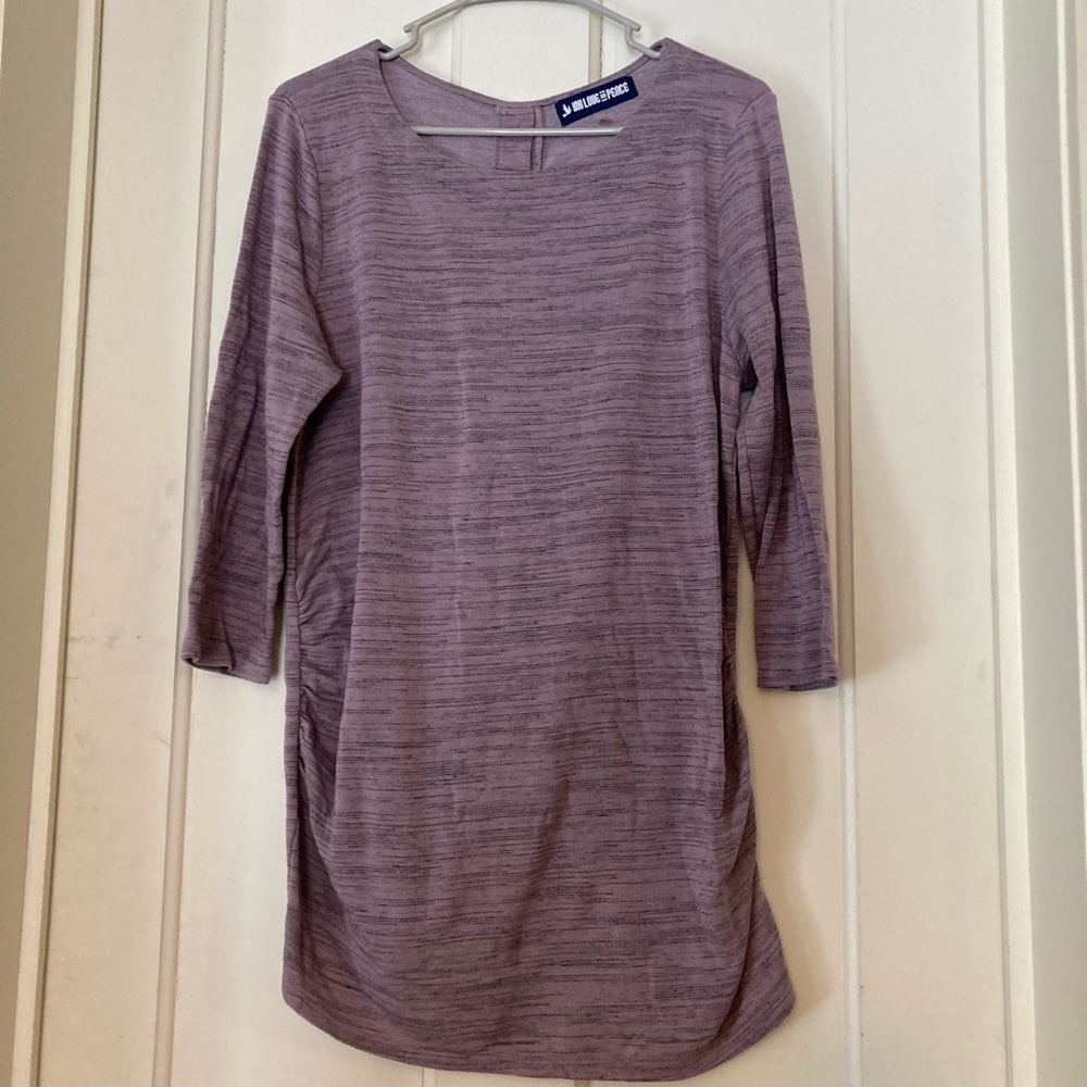Ink love and peace 3/4 sleeve maternity top